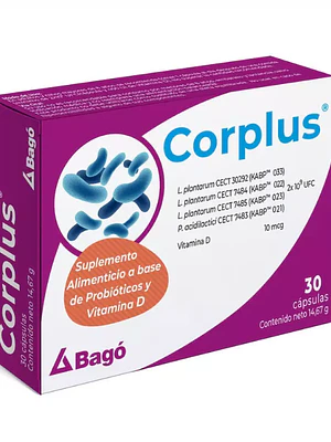 Corplus Suplemento Alimenticio 30 Cápsulas.