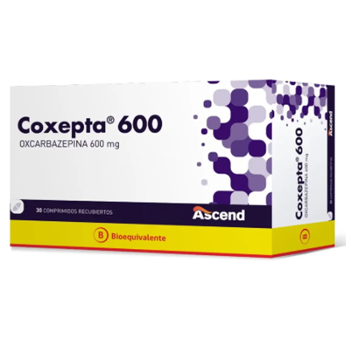 Coxepta (B) Oxcabazepina 600 mg 30 Comprimidos recubiertos. 1