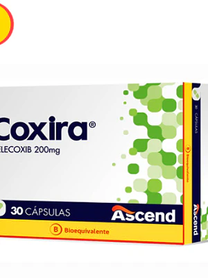 Coxira (B) Celecoxib 200 mg 30 Cápsulas.