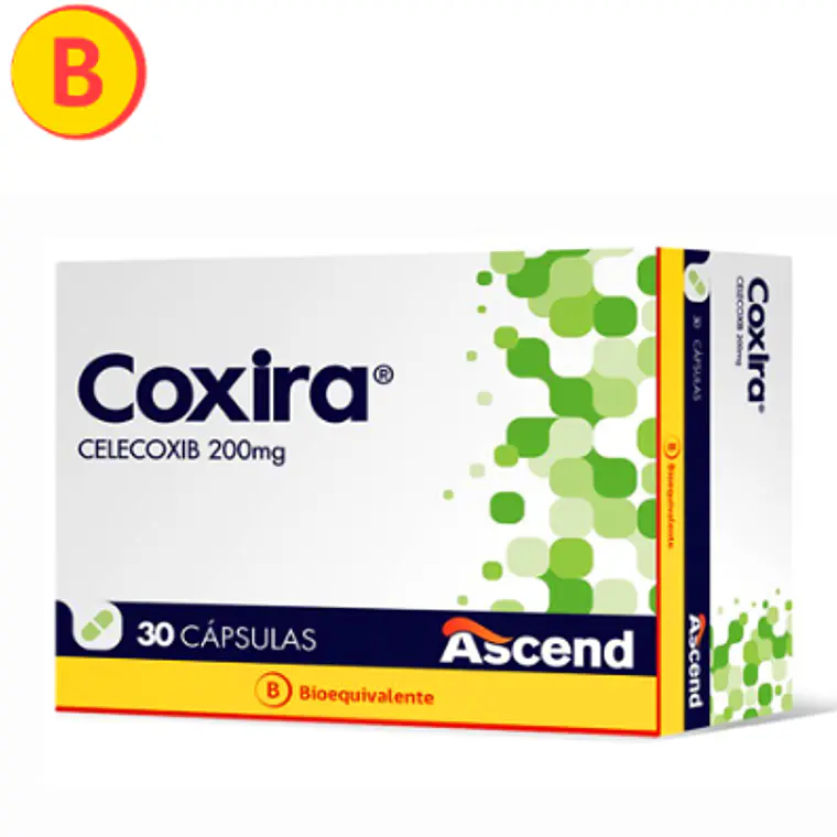 Coxira (B) Celecoxib 200 mg 30 Cápsulas. 1