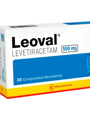 Leoval (B) Levetiracetam 500 mg 30 Comprimidos recubiertos.
