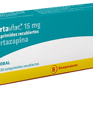 Mirtavitae (B) Mirtazapina 15 mg 30 Comrprimidos recubiertos.