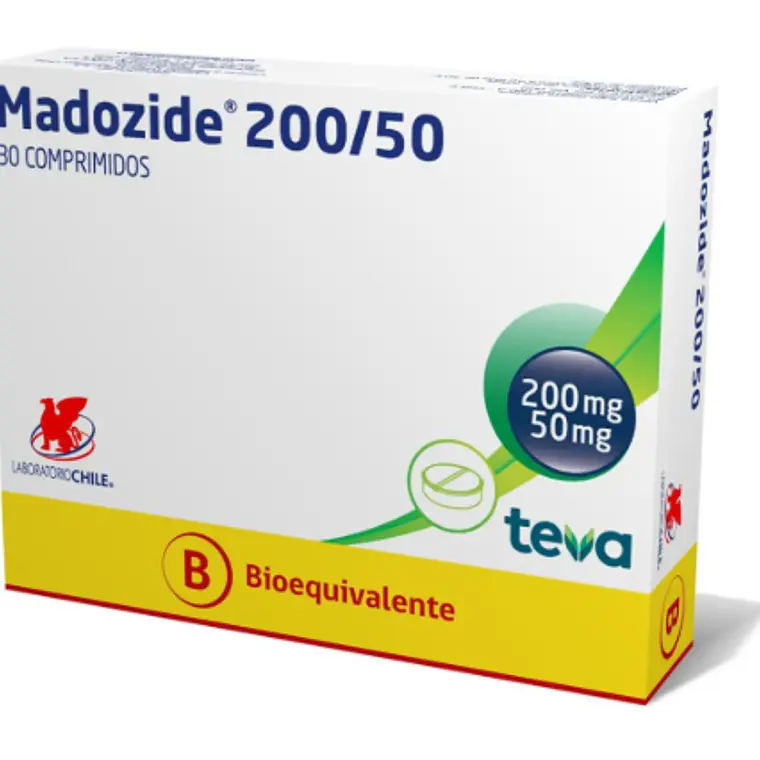 Madozide (B) Benserazida, Levodopa 200/50 mg 30 Comprimidos. 1