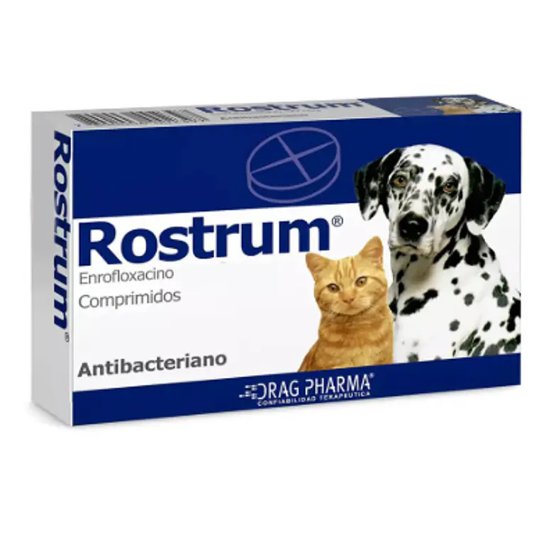 Rostrum Enrofloxacino 150 mg 10 Comprimidos. Uso veterinario 1