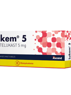 Lukem (B) Montelukast 5 mg 30 Comprimidos recubiertos.