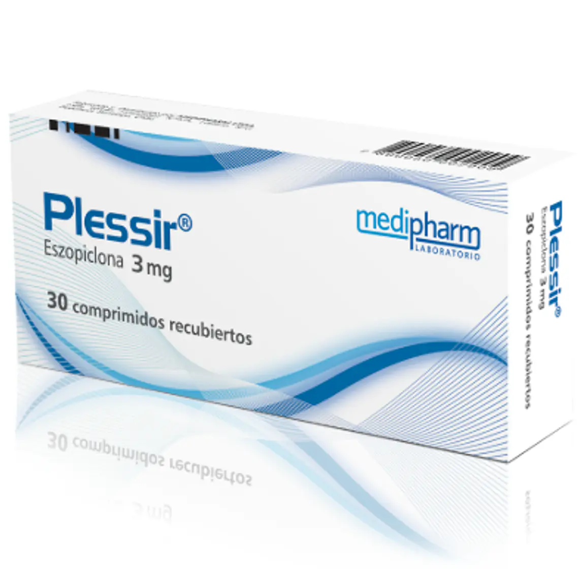 Plessir Eszopiclona 3 mg 30 Comprimidos recubiertos. 1