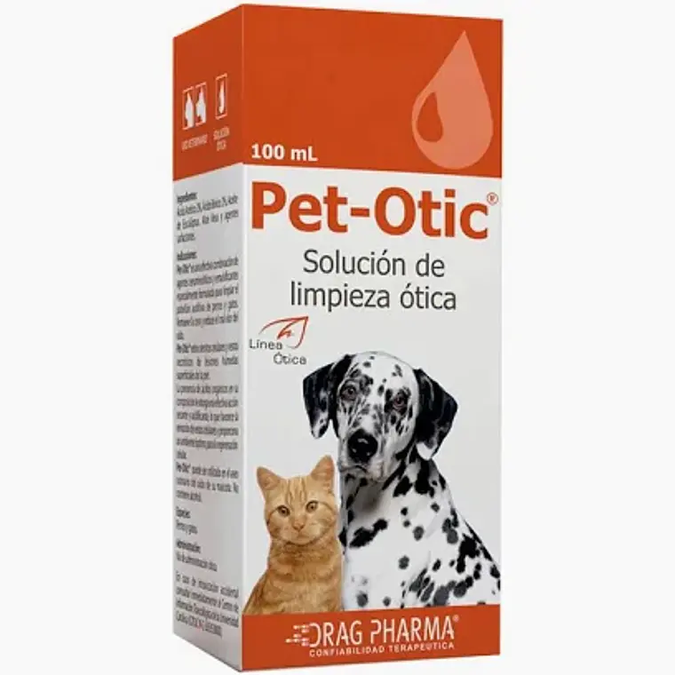 Pet-Otic Solución de limpieza ótica 100 ml. Uso veterinario 1