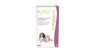 Revolution 6% Pipeta , envase de  0,25 ml (Hasta 2.5 Kilos)
