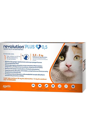 Revolution Plus 0.5 ml (Gatos De 2.5Kilos A 5Kilos)