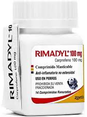 Rimadyl Tabletas Masticables 100 Mg , envase de  14