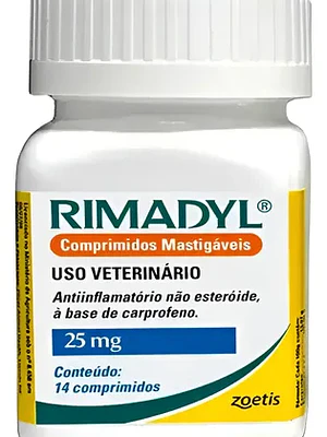 Rimadyl Tabletas Masticables 25 Mg , envase de  14