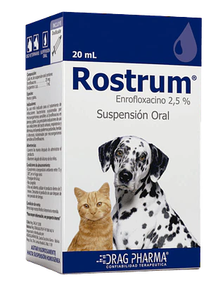 Rostrum Perro/Gato suspensión oral, envase de  20 ml