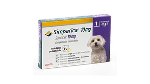 Simparica Comprimidos Masticables 10 Mg , envase de  1