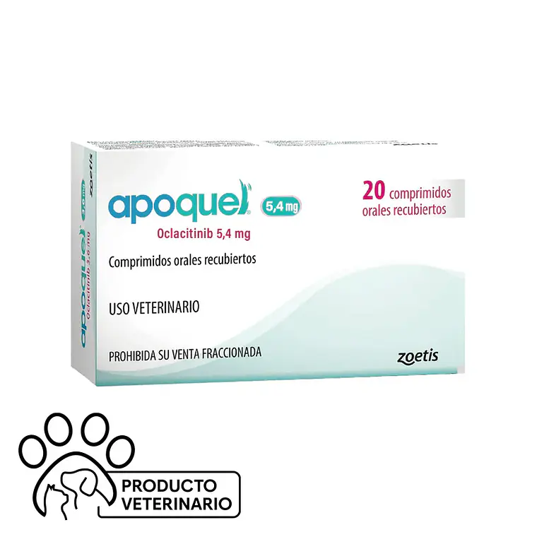 Apoquel 5,4 mg 20 Comprimidos recubiertos. Uso veterinario 1
