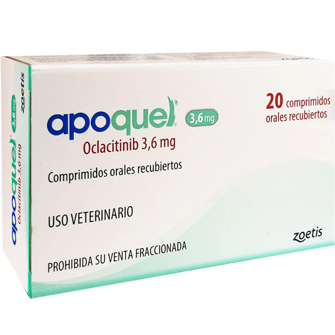 Apoquel Oclacitinib 3,6 mg 20 Comprimidos recubiertos. Uso veterinario 1
