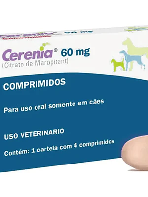 Cerenia Perros 60 Mg , envase de  4  Comprimidos
