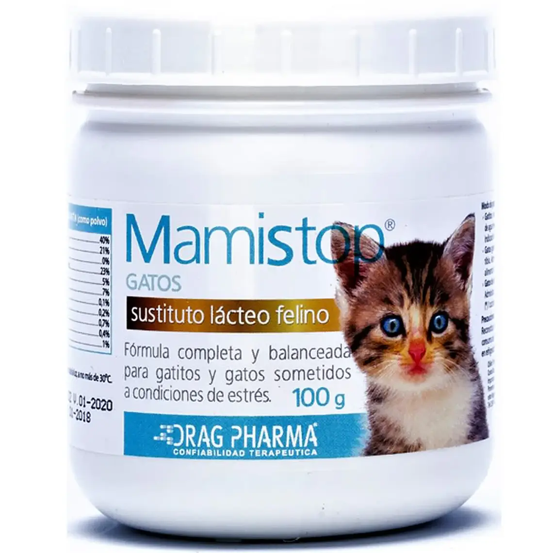 Mamistop Sustituto lácteo felino 100 g. 1