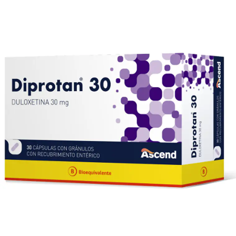 Diprotan (B) Duloxetina 30 mg 30 Cápsulas. 1