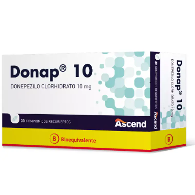 Donap (B) Donepezilo 10 mg 30 Comprimidos recubiertos. 1