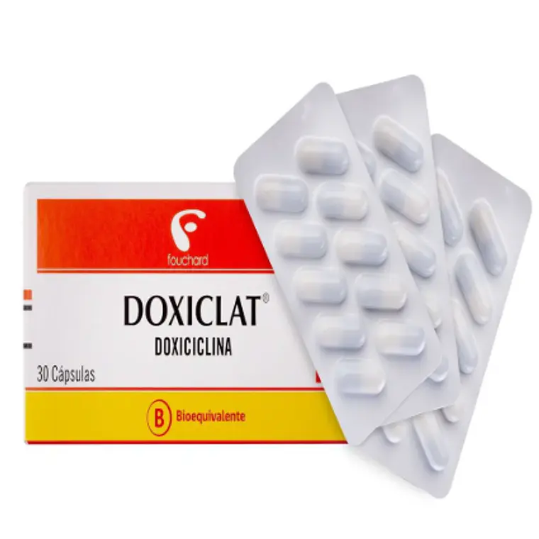 Doxiclat (B) Doxiciclina 100 mg 30 Cápsulas. 1