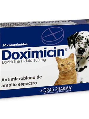 Doximicin 100 Mg , envase de  10 Comprimidos 