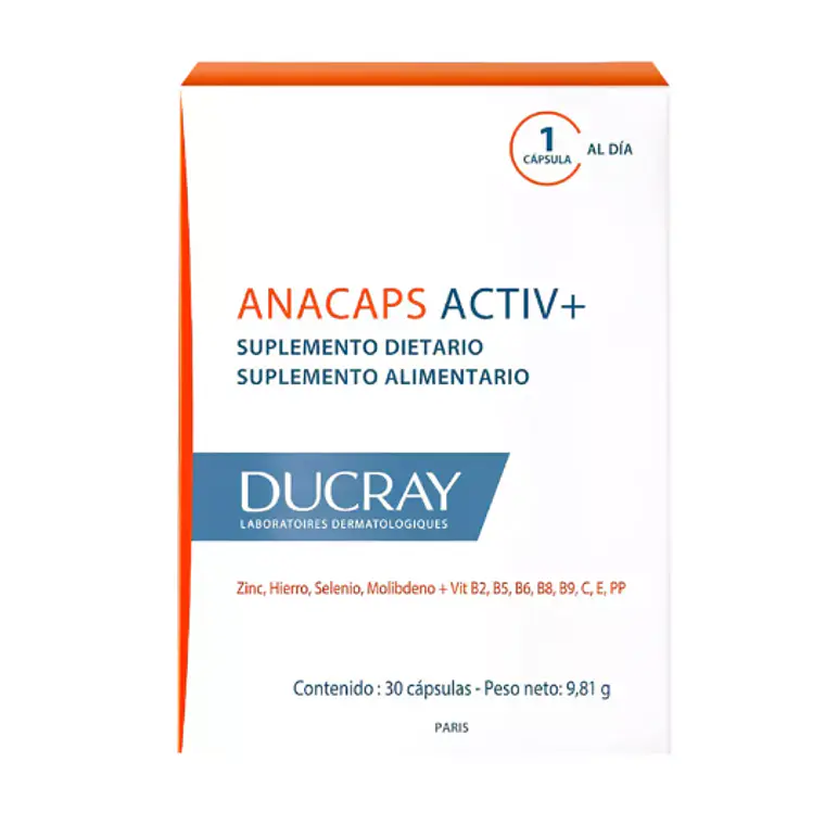 Anacaps Activ+ 30 Cápsulas. Ducray 1