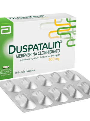 Duspatalin Mebeverina 200 mg 30 Cápsulas.