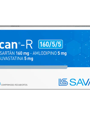 Ecan-R 160/5/5 mg 30 Comprimidos recubiertos.