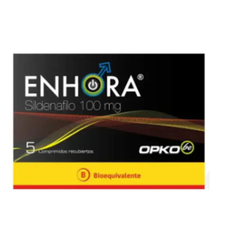 Enhora (B) Sildenafilo 100 mg 5 Comprimidos recubiertos. Opko  1