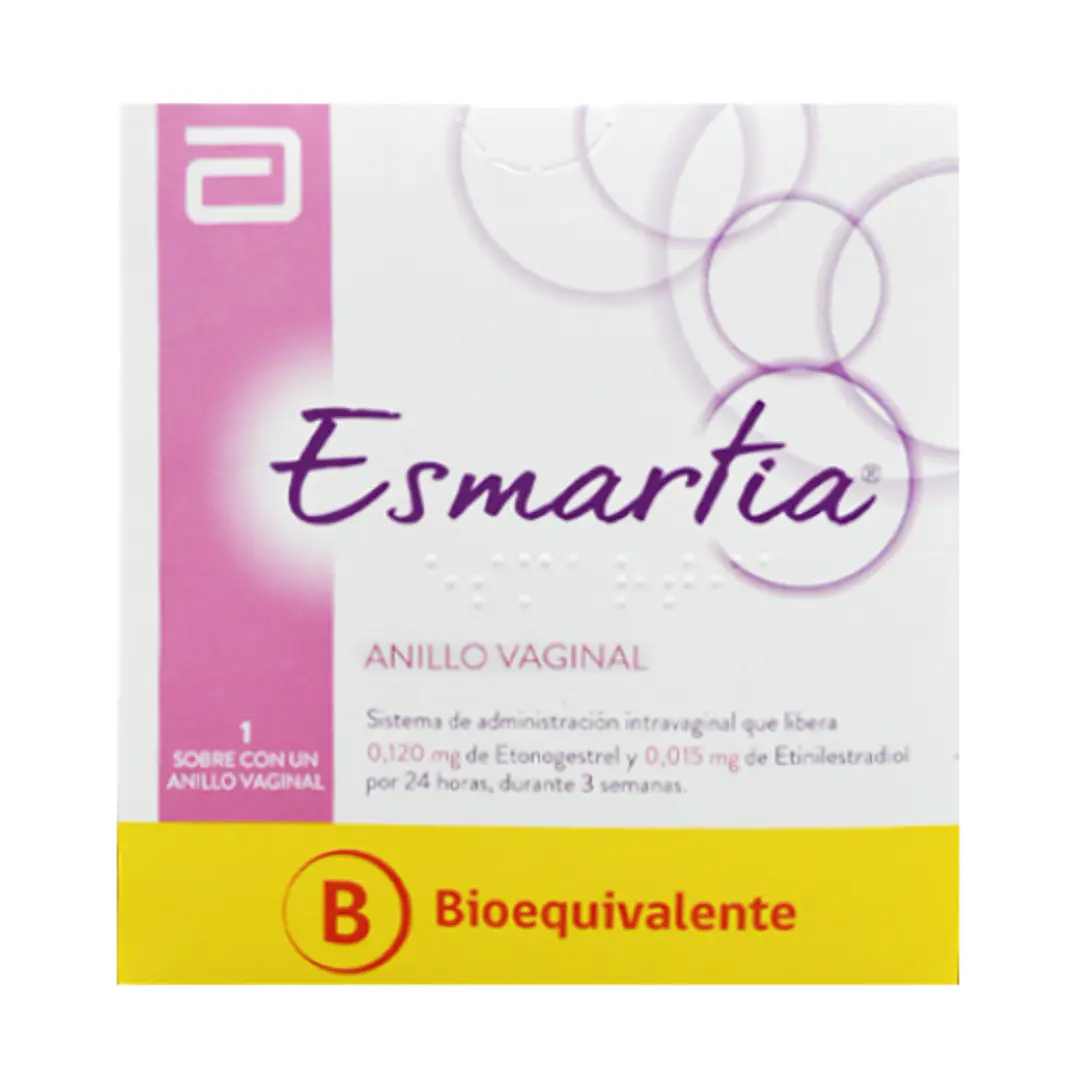 Esmartia (B) Etinilestradiol, Etonogestrel  1 Anillo vaginal. 1