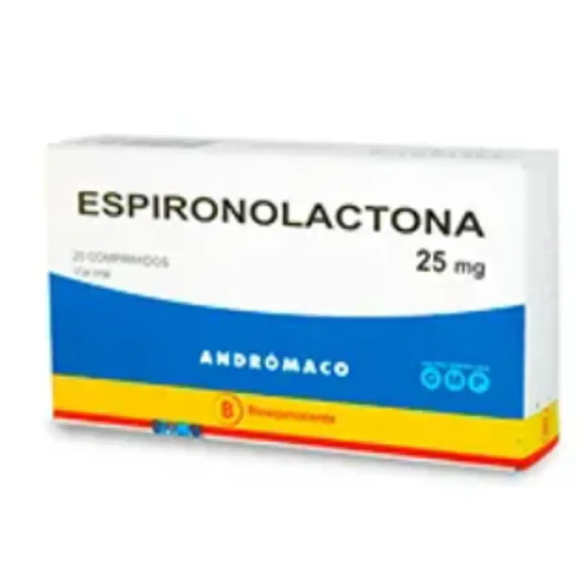 Espironolactona (B) 25 mg 20 Comprimidos. Andrómaco 1