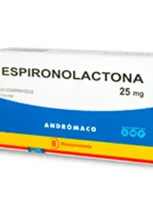 Espironolactona (B) 25 mg 20 Comprimidos. Andrómaco