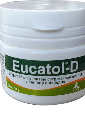 Eucatol D Mentol Alcanfor Eucaliptus Ungüento 30 g. Knop