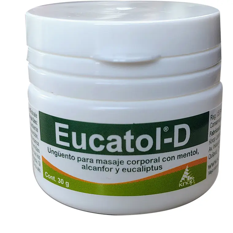 Eucatol D Mentol Alcanfor Eucaliptus Ungüento 30 g. Knop 1
