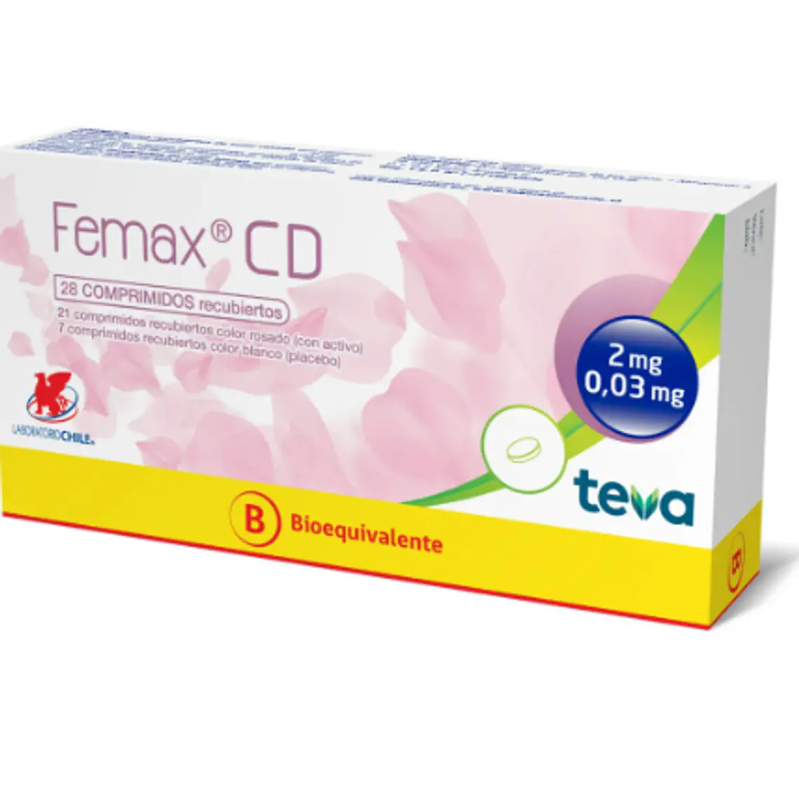 Femax CD (B) Clormadinona, Etinilestradiol 28 Comprimidos 1