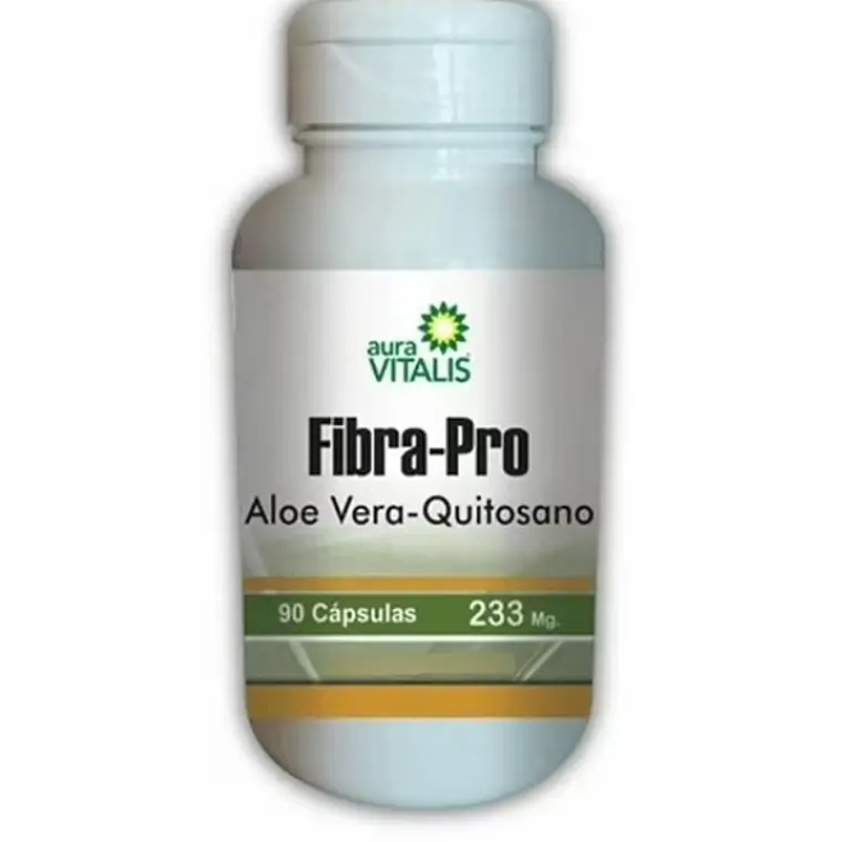 Fibra-Pro Aloe Vera- Quitosano 233 mg 90 Cápsulas.  1