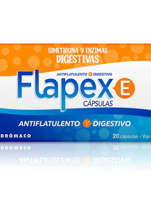 Flapex-E Simeticona 100 mg 20 Cápsulas.