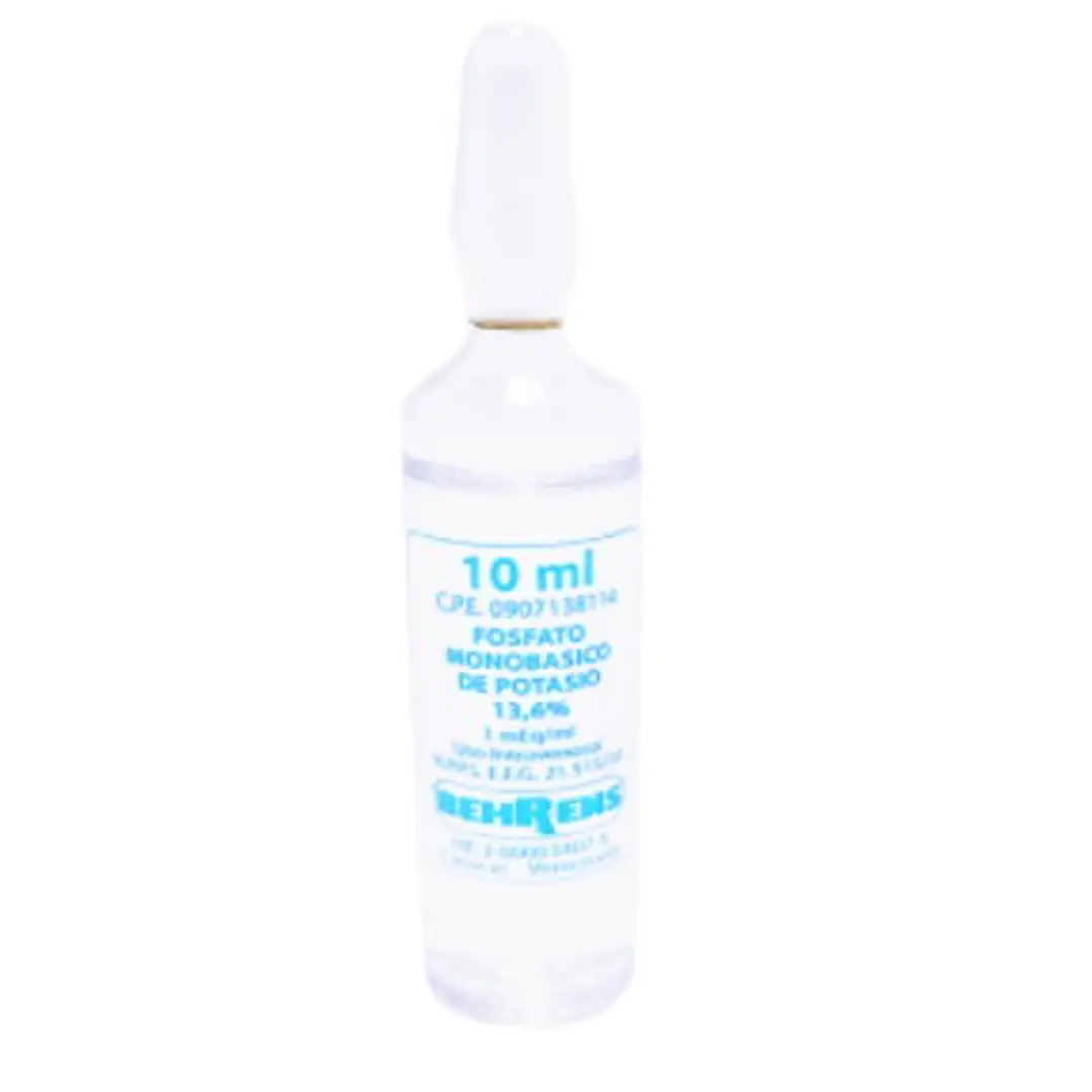 Fosfato monopotásico 15 % 100 Ampollas 10 ml. Biosano 1