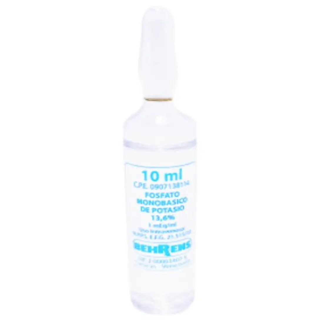 Fosfato monopotásico 15 % 100 Ampollas 10 ml. Biosano 1