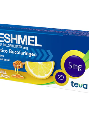 Freshmel Clorhexidina 12 Comprimidos sabor miel limón.
