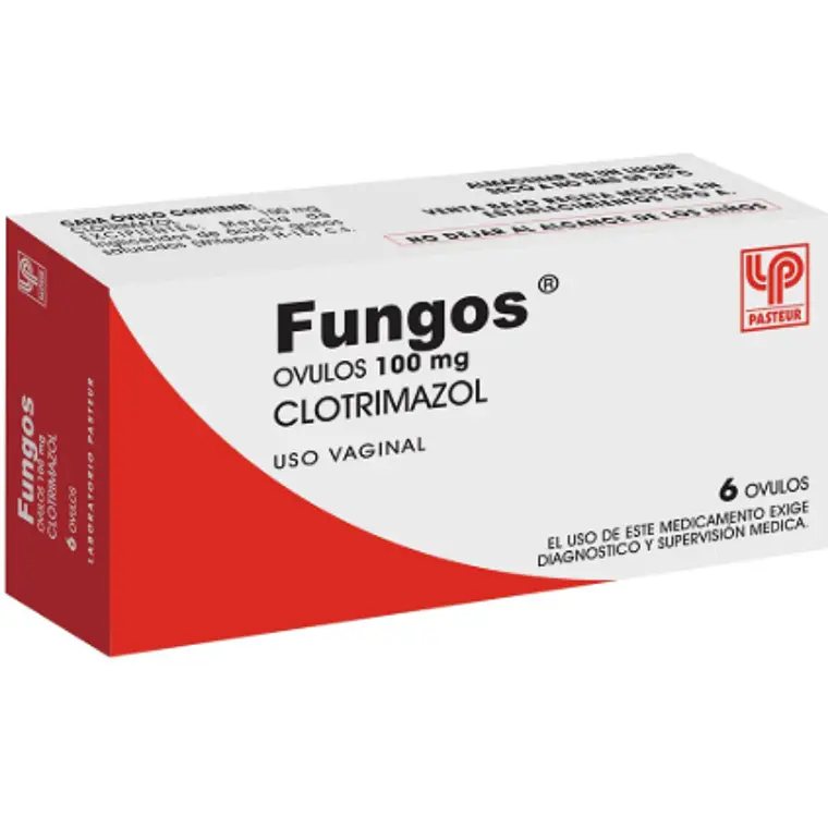 Fungos Clotrimazol 100 mg 6 Óvulos vaginales. 1
