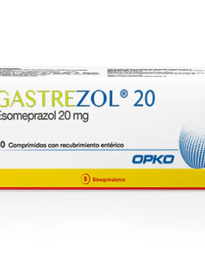 Gastrezol (B) Esomeprazol 20 mg 40 Comprimidos.