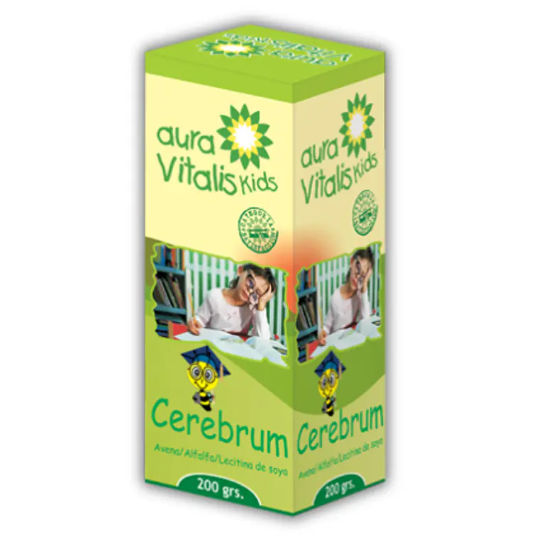 Cerebrum  Jarabe infantil 200 g. Aura Vitalis Kids 1