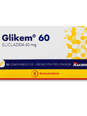Glikem (B) Gliclazida 60 mg 30 Comprimidos.
