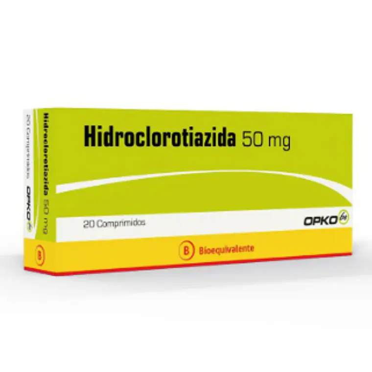 Hidroclorotiazida (B) 50 mg 20 Comprimidos. Opko 1