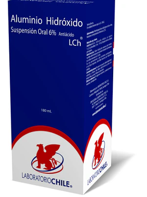 Aluminio hidróxido 6 % Suspensión oral 180 ml. Chile