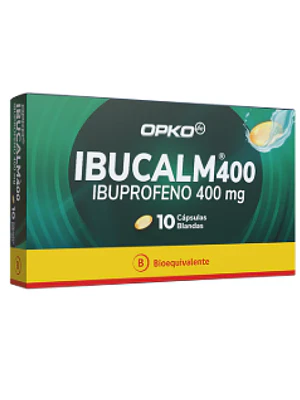 Ibucalm (B) Ibuprofeno 400 mg 10 Cápsulas blandas.