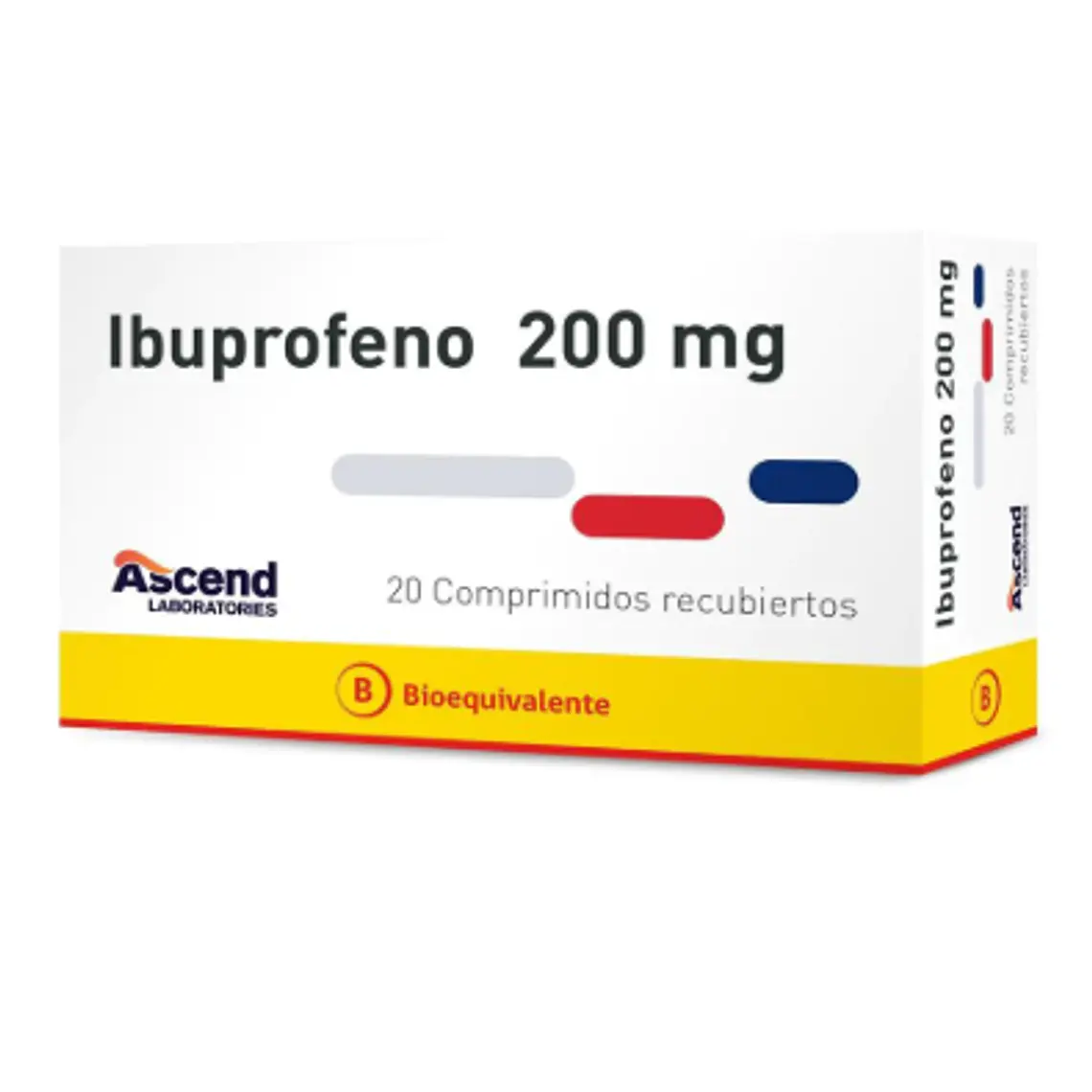 Ibuprofeno (B) 200 mg 20 Comprimidos recubiertos. Ascend 1