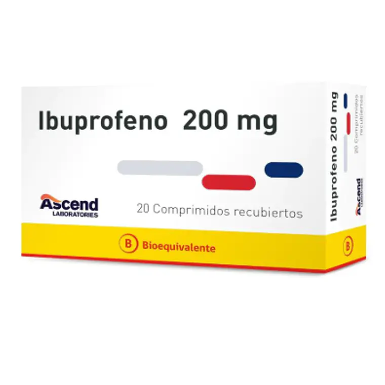 Ibuprofeno (B) 200 mg 20 Comprimidos recubiertos. Ascend 1