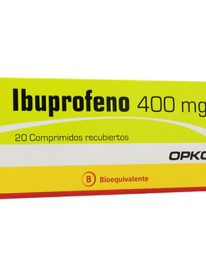 Ibuprofeno 400 mg 20 Comprimidos. Opko